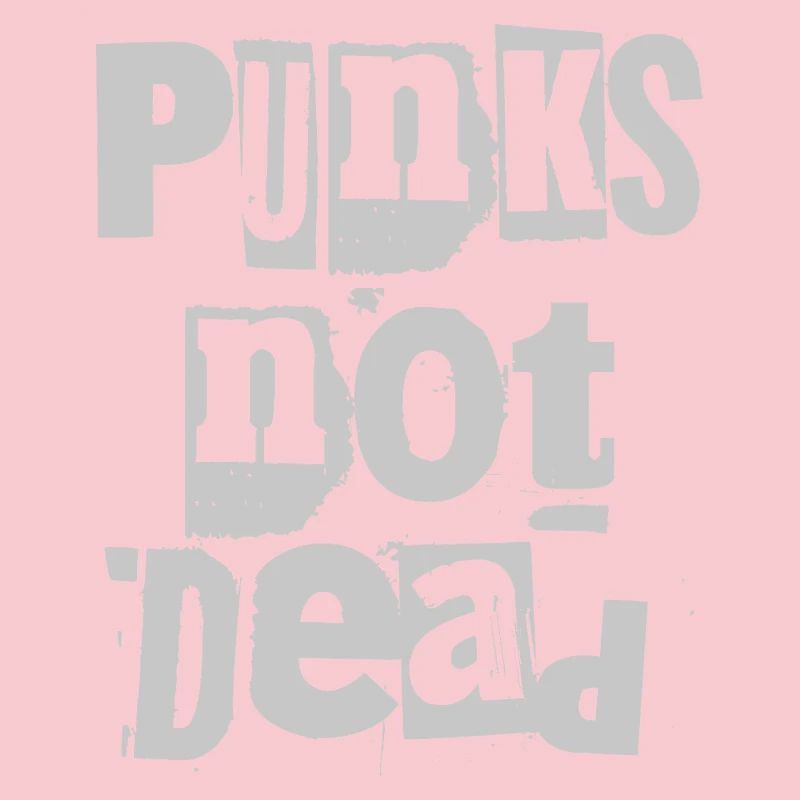 Punks Not Dead Grunge Typographie