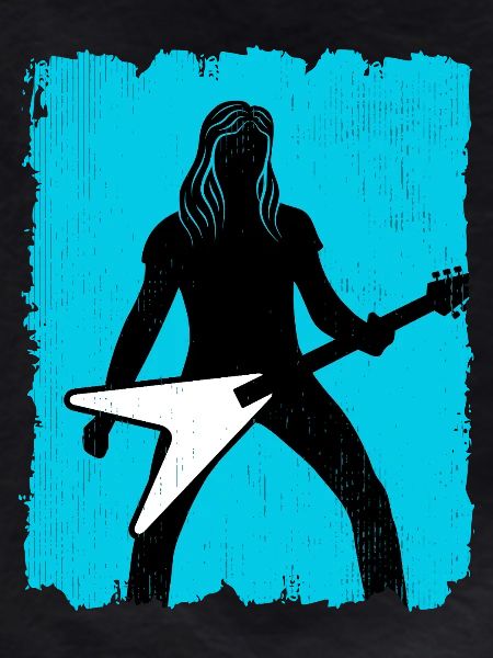 Heavy Metal Guitarist Poster