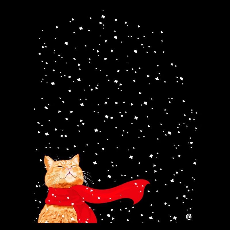 Tabby loves Snow
