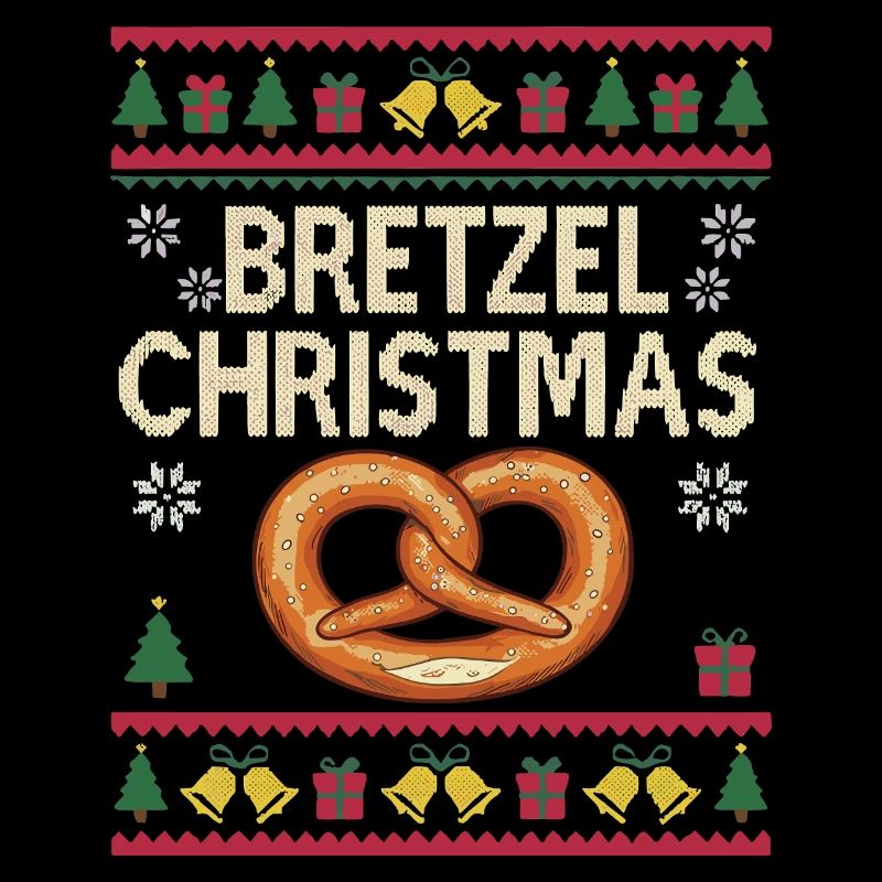 Pretzel Christmas Funny Baker Gift