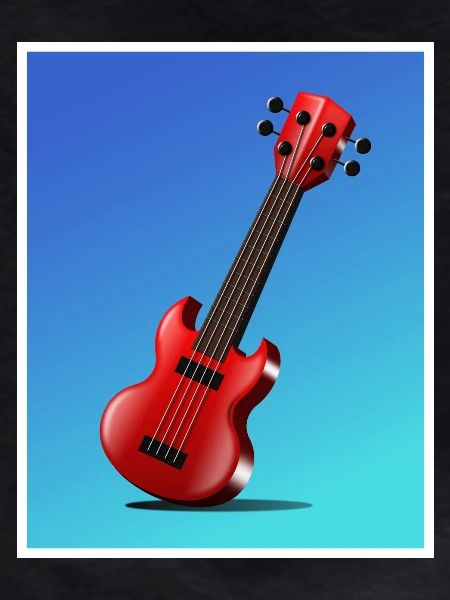 Cartoon Guitar Poster