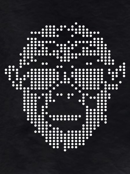Monkey with Sunglass Pixel design
