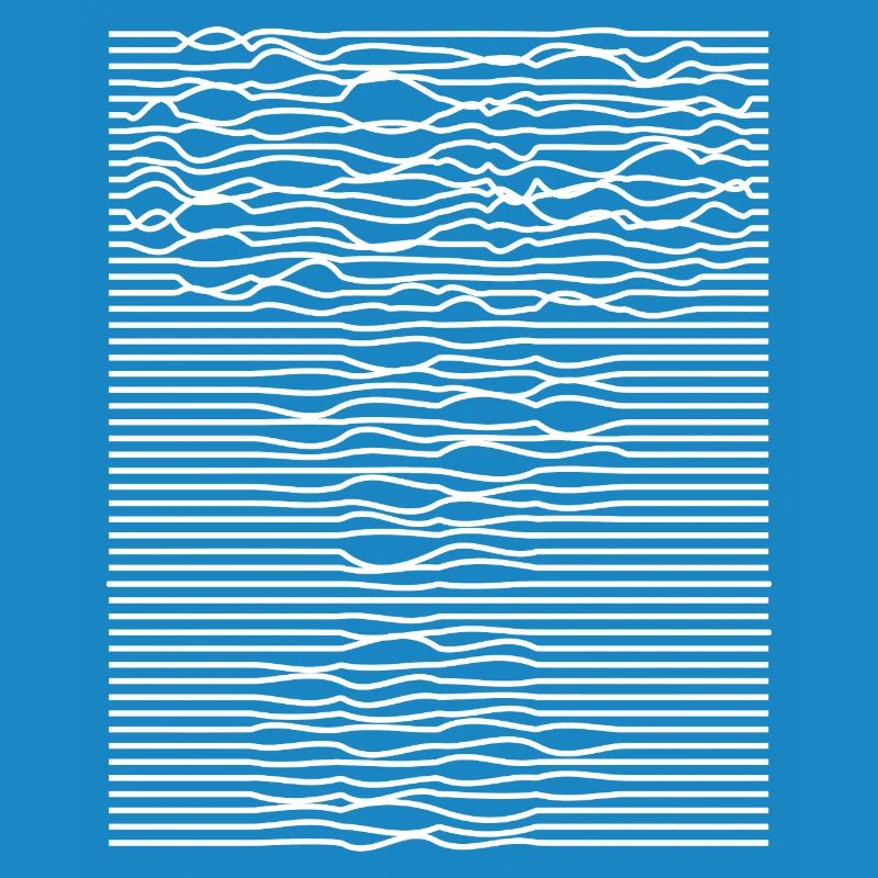 Illusion d’optique des rayures ondulées