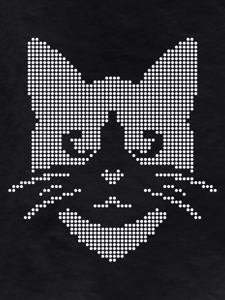 Halbton-Katzengesicht