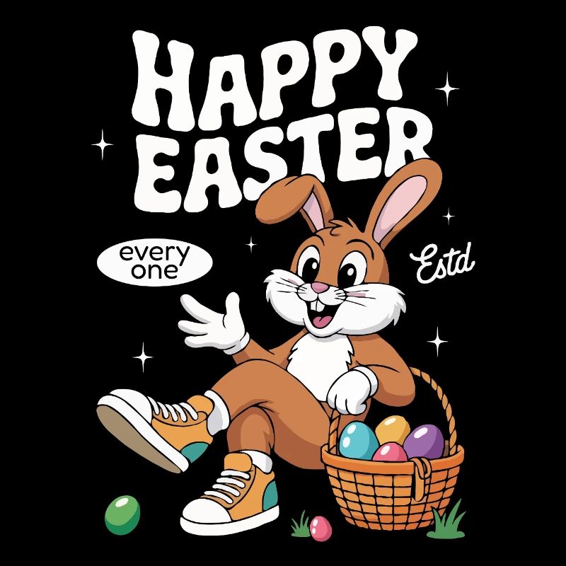 Happy Easter Easter Bunny Vintage