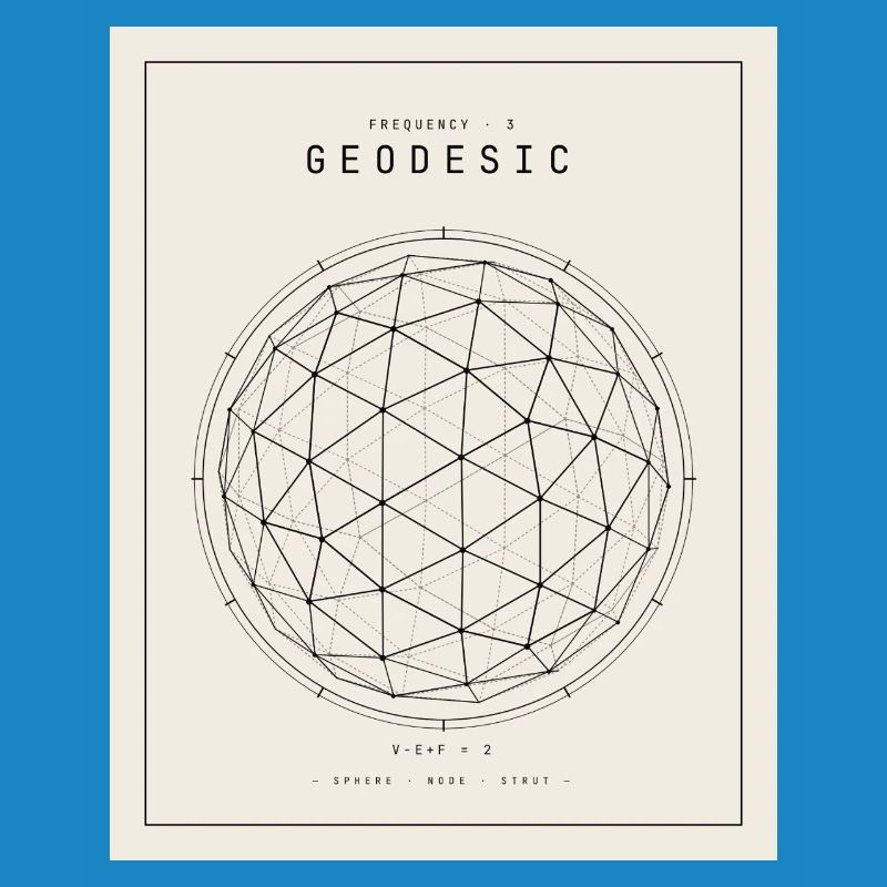 Geodesian Sphere Geometry Pattern