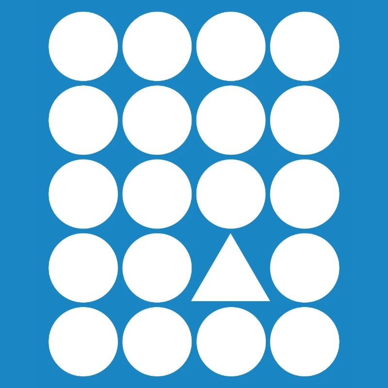 Geometric Grid Triangle Accent