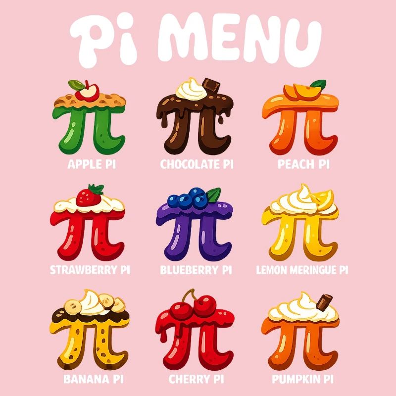Pi Menu Mathématiques Conception de gâteau Pi Day