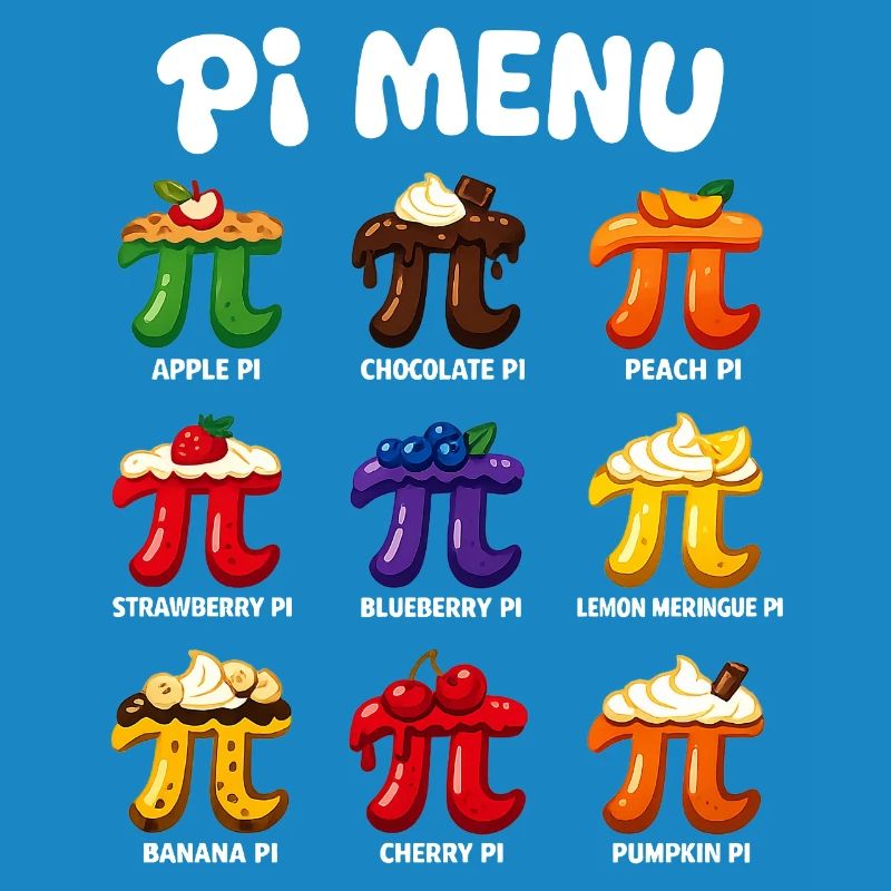 Pi Menu Math Pi Day Cake Design