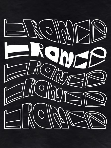 Trance-Typographisches Musterdesign