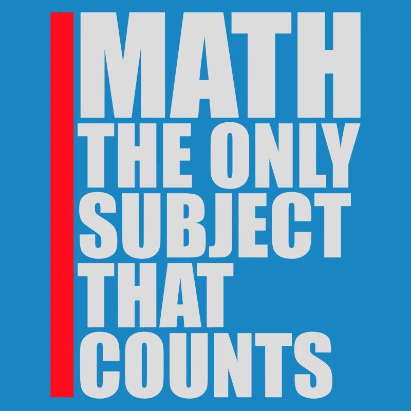 Math The Only Subject That Counts Nerd Mathe Logo