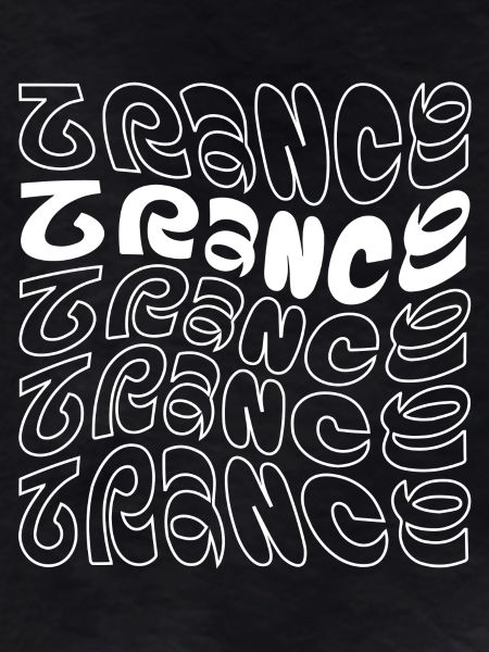 Pulsierende Trance-Typografie