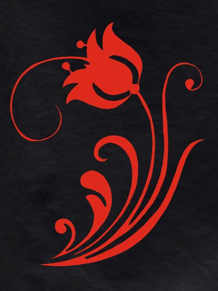 Fleur rouge étrange