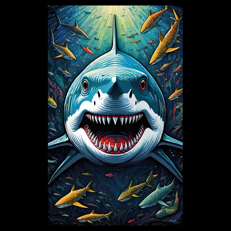Requin | Grand requin blanc | Créature marine | Poisson