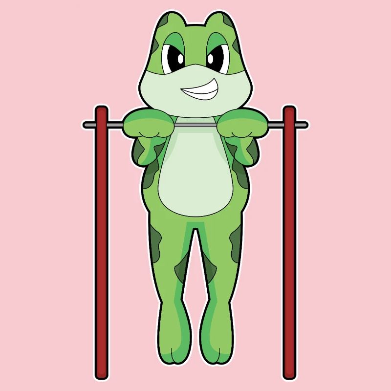 Frog Bodybuilder Pull-ups Bodybuilding