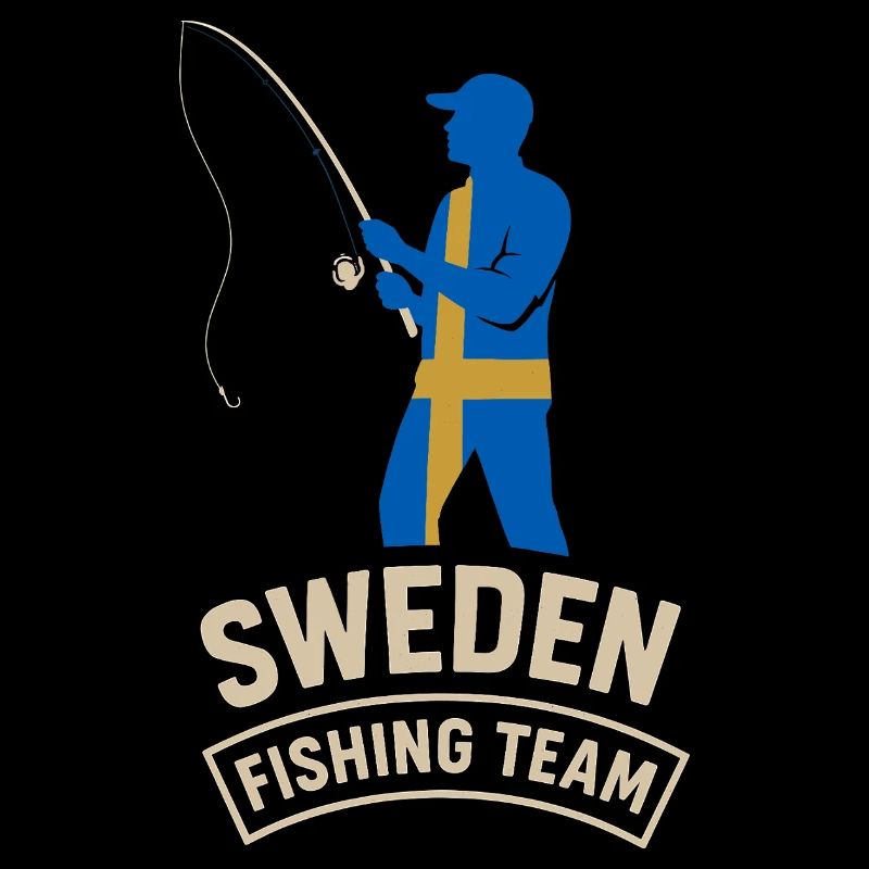 Équipe de pêche en Suède Conception d’aventure