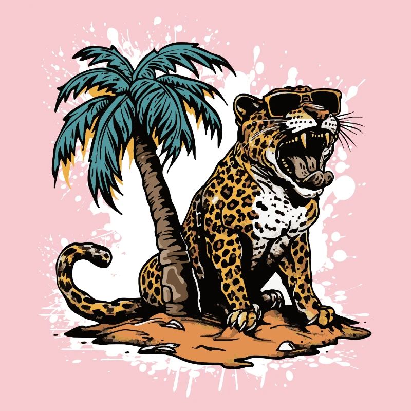 Leopard Island Palm Tree