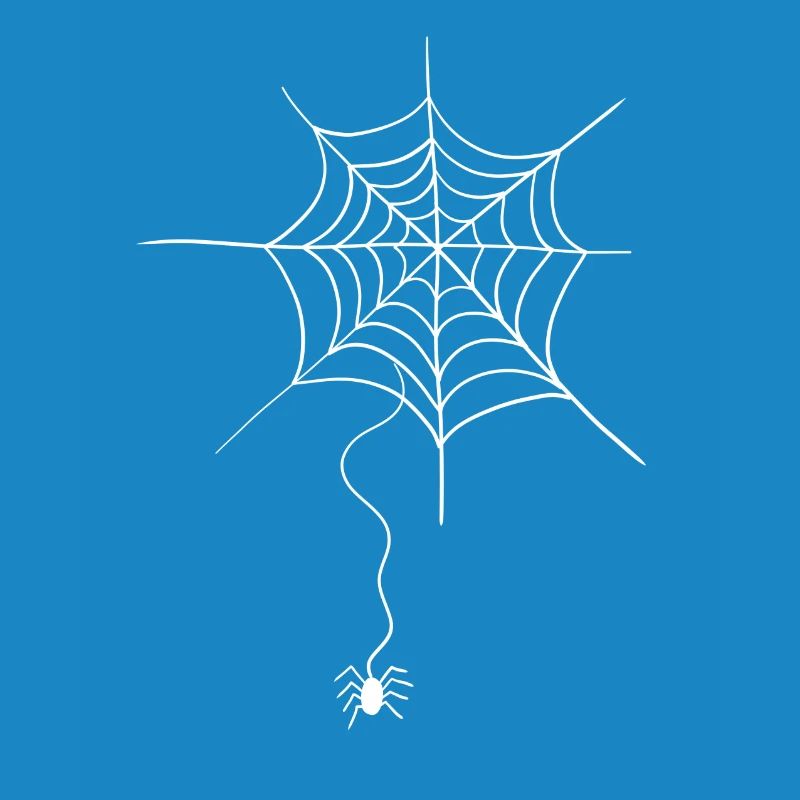 Spider in spider web I Halloween I Comic
