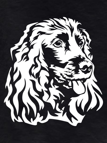 Cocker Spaniel head "Black Edition"