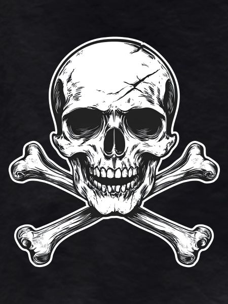 Skull and bone cross