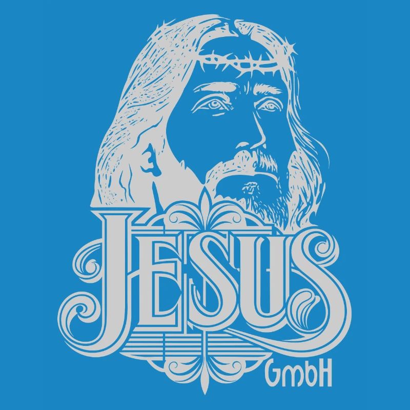 Jesus Kopf hellgrau