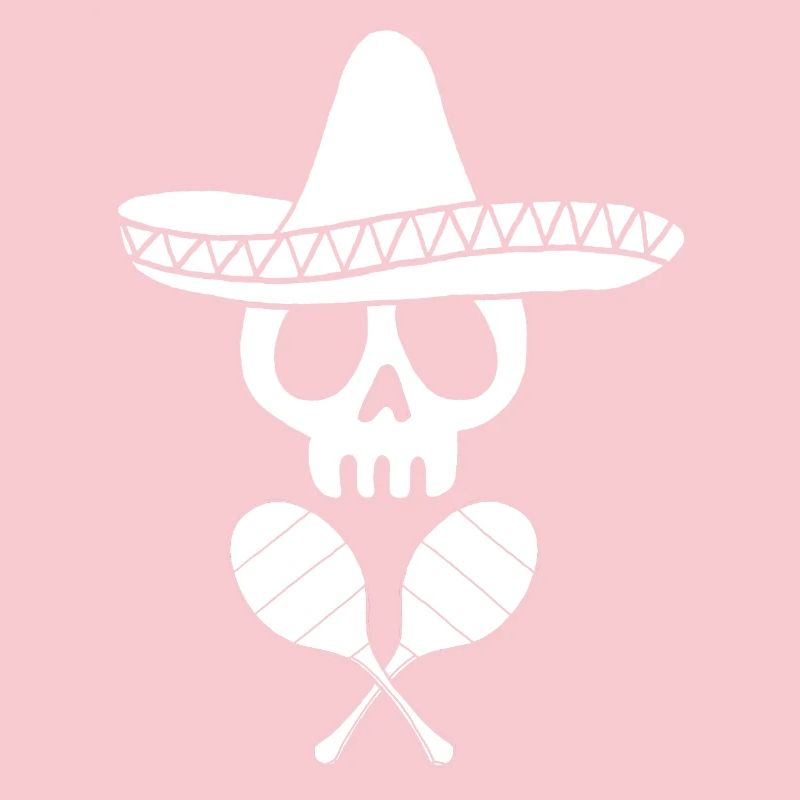 White Mexican skull