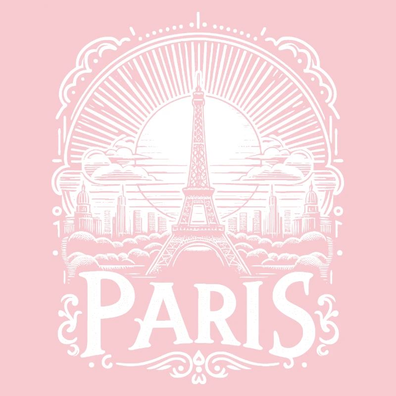 Paris Shirt Design with Eiffel Tower - la tour eiffel