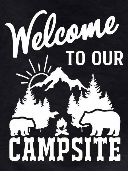 Mountain Nature Campfire Scene