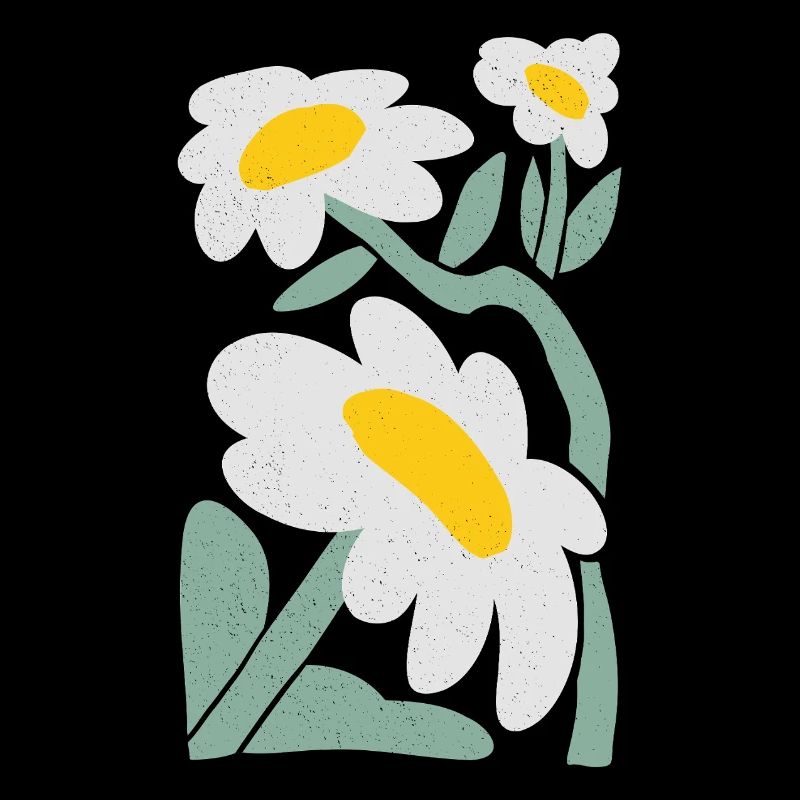 Verspielte Gänseblümchen Illustration