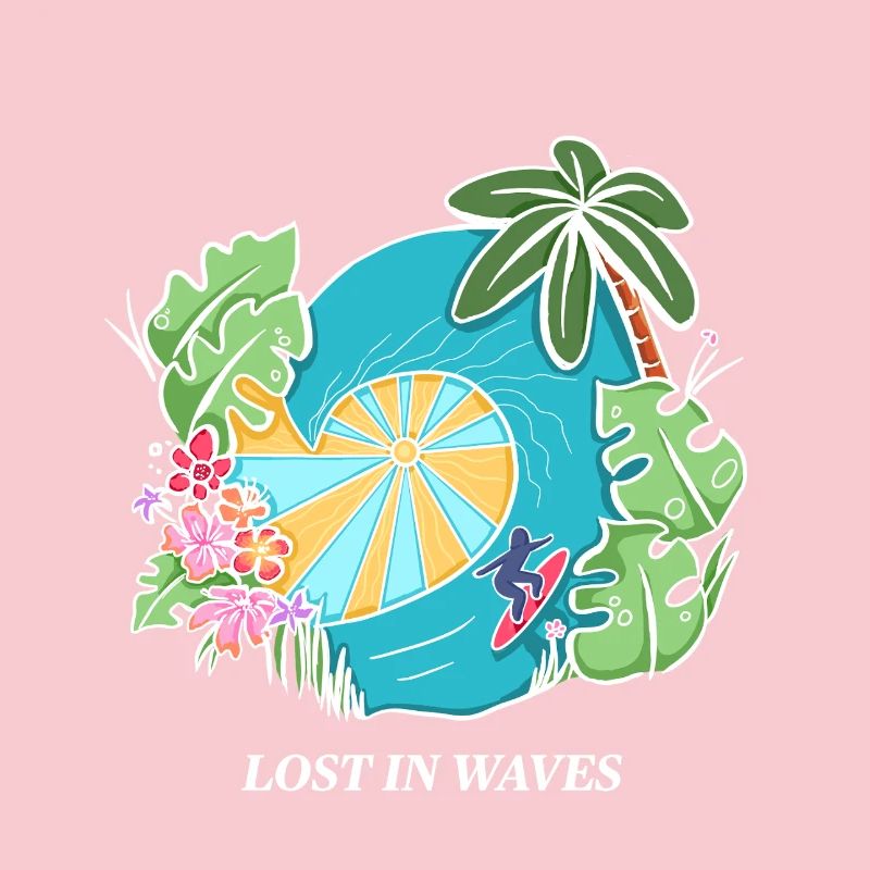 Perdu dans les vagues - Conception de vibrations de surf tropicales