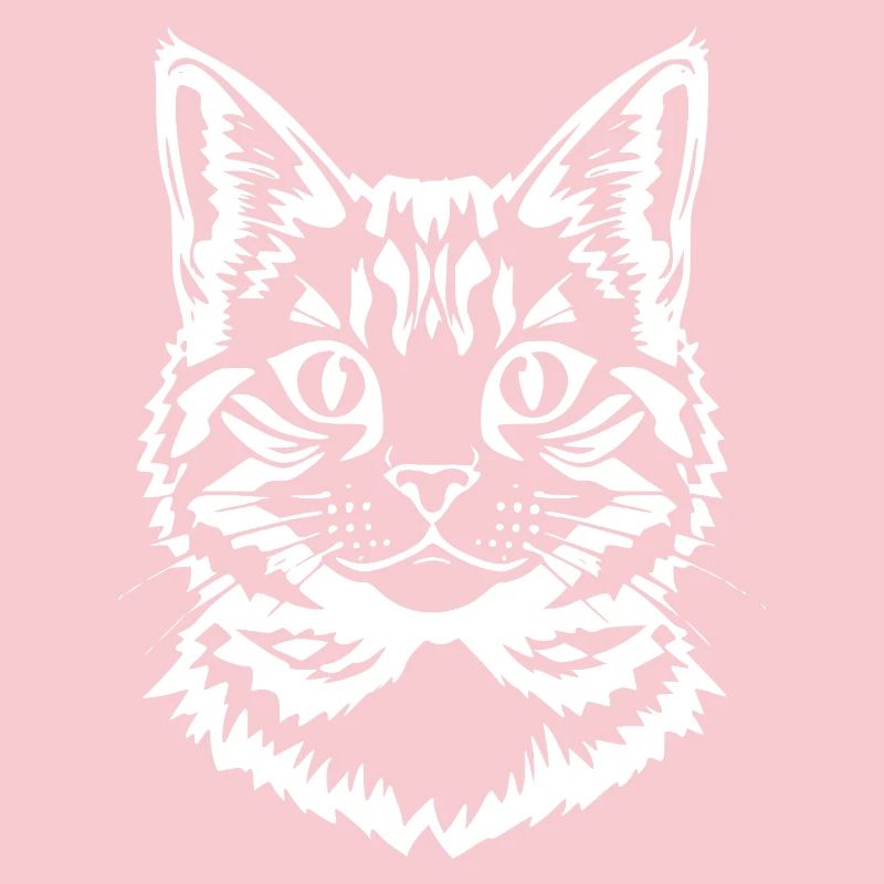 Cat White Cat Head Kitten Tiger Cat Gift