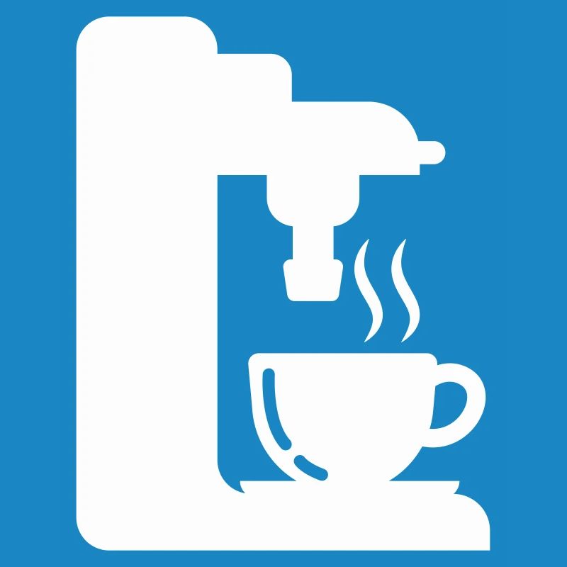Illustration de café de contour de machine à expresso