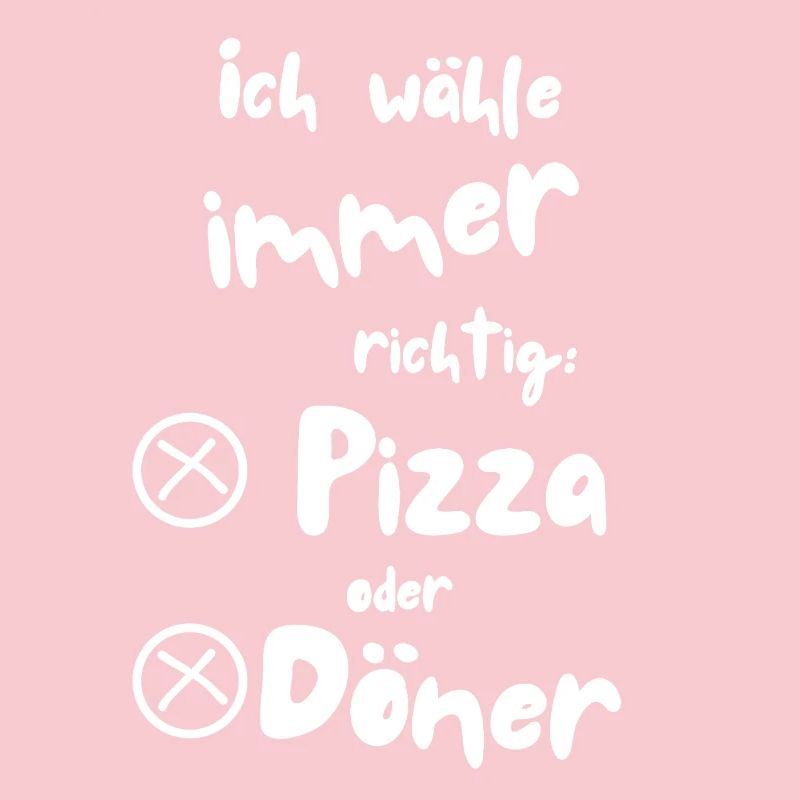 Ich wähle Pizza oder Döner