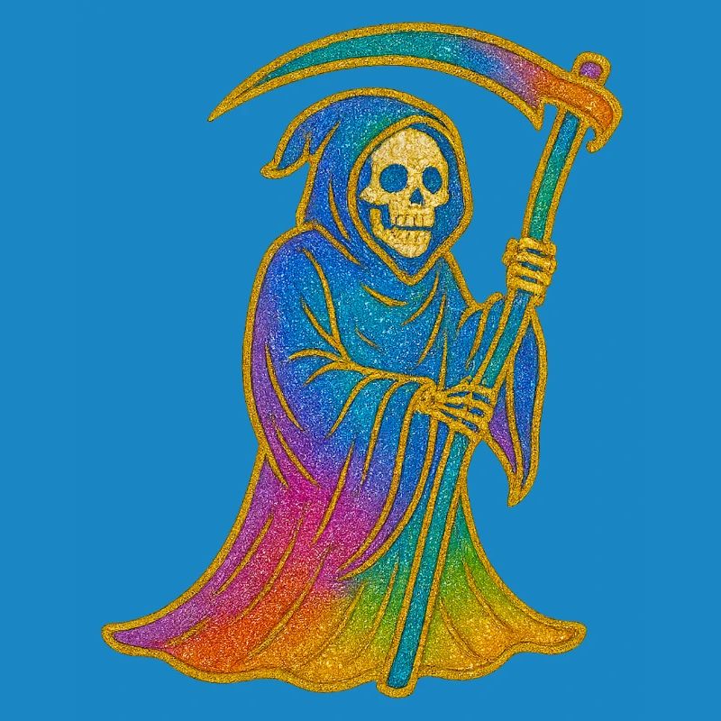 Regenbogen Sensenmann
