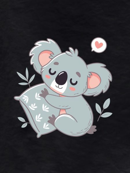 Koala Sweet Reading and Hugging
