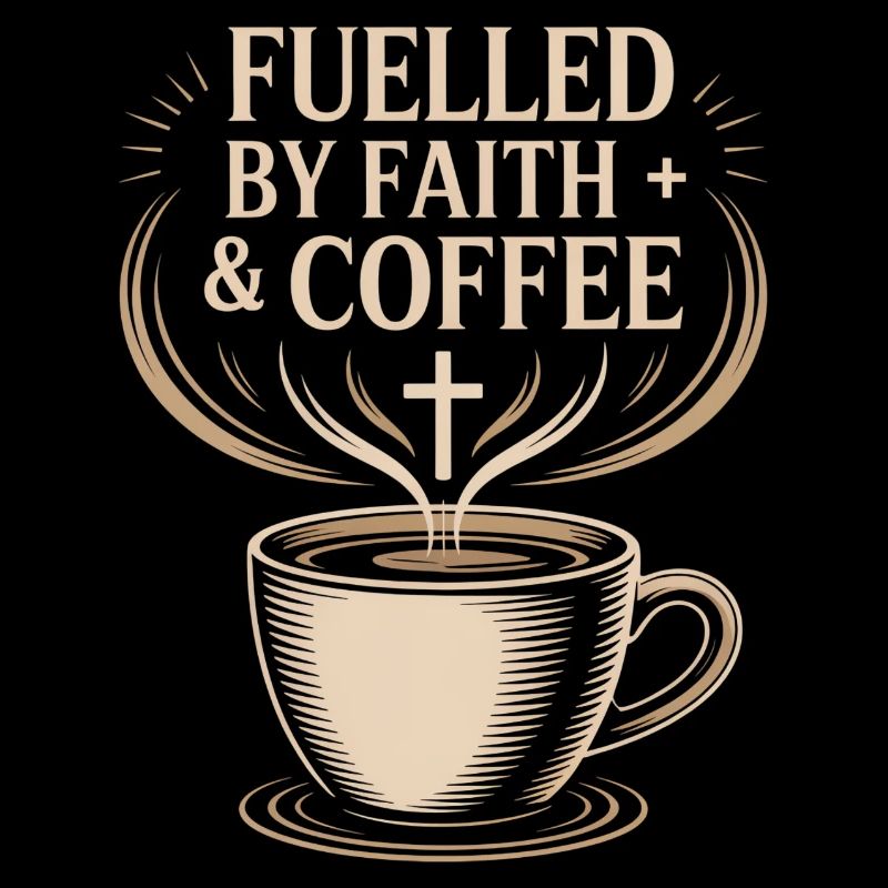 Alimenté par la foi et le café Glaube Kaffee Kreuz