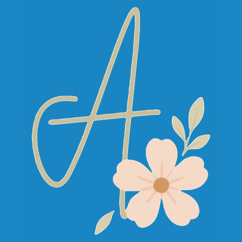 Monogramm Eine Blüte