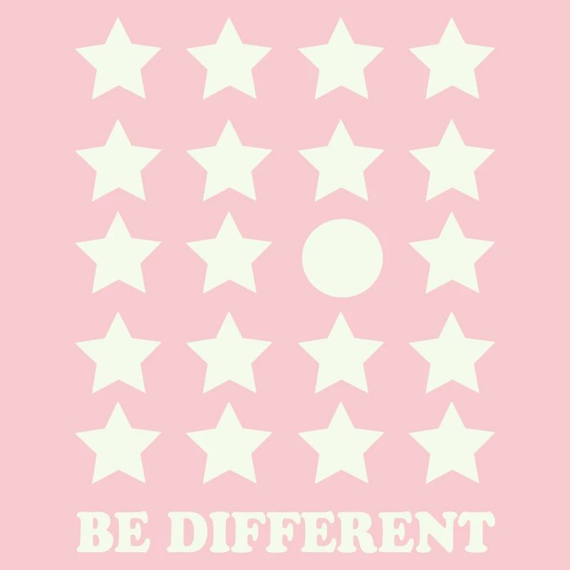 Be Different Star Grid Circle