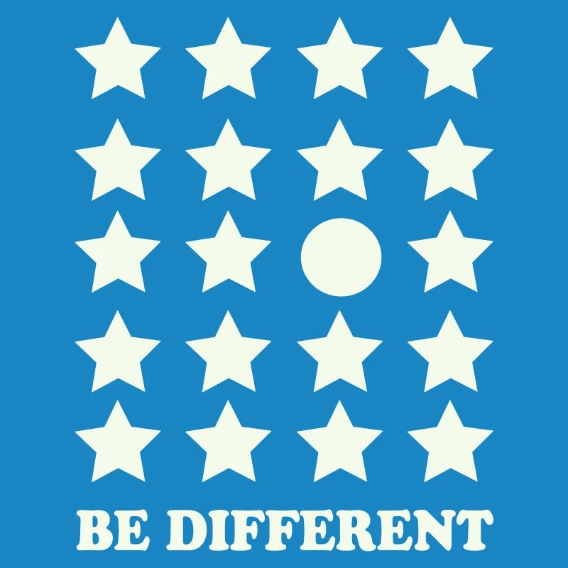 Be Different Star Grid Circle