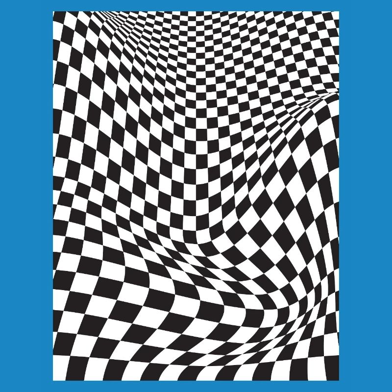 Illusion à damier déformée