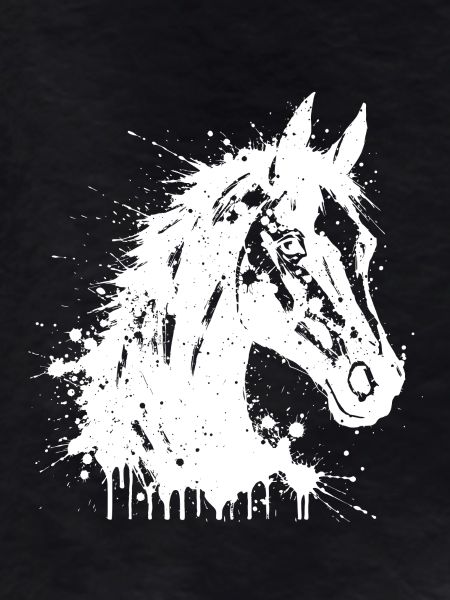 Abstract Splashed Horse