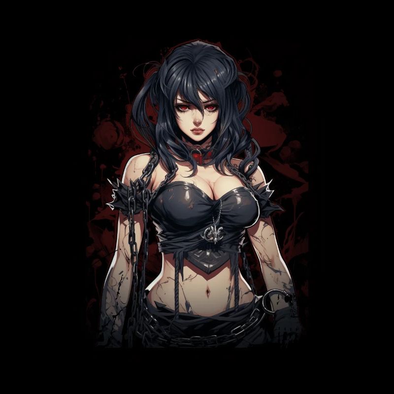 Fittes Gothic Mädchen