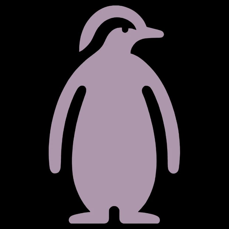 Pinguin Silhouette Elegantes Design