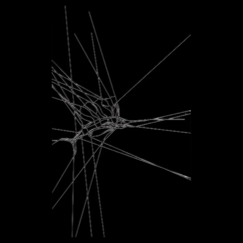 Schwertfisch in Linien desing