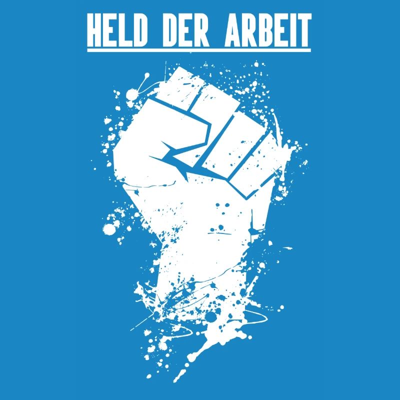 Held der Arbeit Faust Weiß