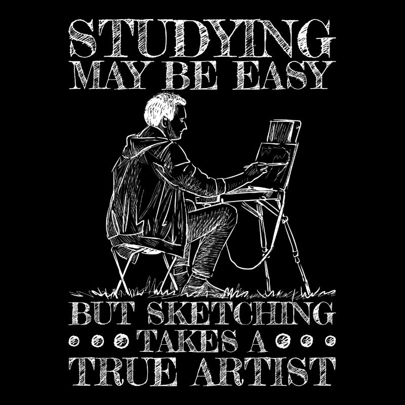 Funny Art Painter Sketching Takes A True Artist