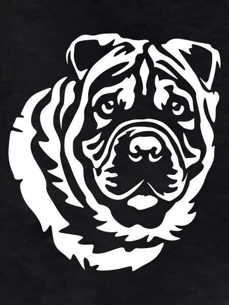 Shar-Pei Head "Black Edition"