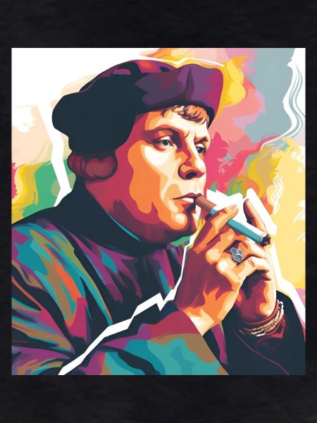 Martin Luther smoking