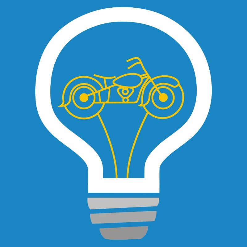 Motorcycle inside bulb