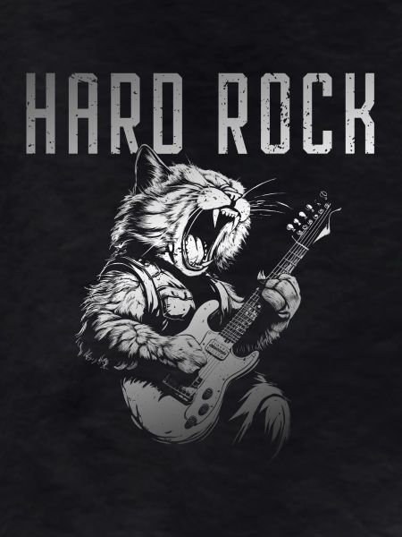 Hard rocking cat